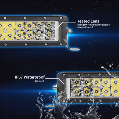 自動4x4 IP67の二重列LEDのライト バー288W DC 24VのPCレンズOSRAMの破片