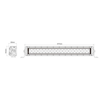 224w IP67のボート40*5W Osramのための防水二重列LEDのライト バー
