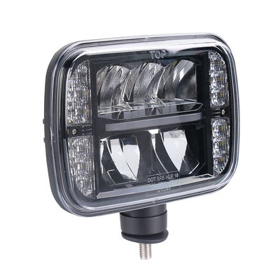 黒いSAE 5 x 7 LEDの除雪機のヘッドライト30W 6000Kのハイ・ロー ビーム