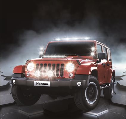 黒いSAE 5 x 7 LEDの除雪機のヘッドライト30W 6000Kのハイ・ロー ビーム