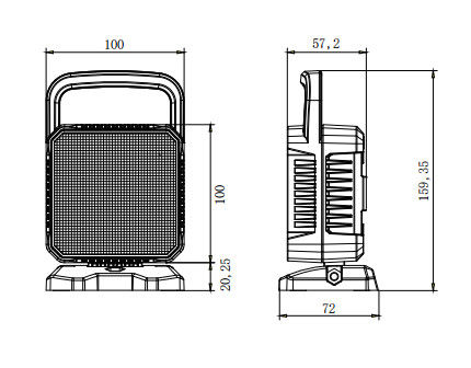 トラックの携帯用洪水ライトのためのOSRAM 12W防水リモート・コントロールLEDのサーチライト