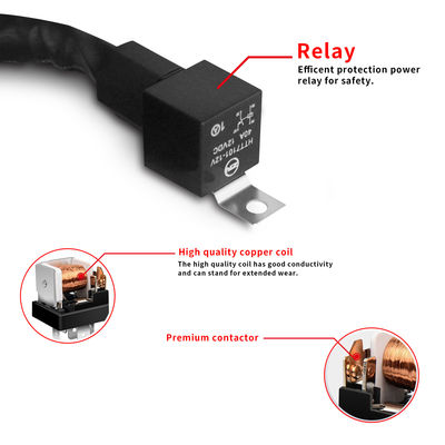 12V 30A 150wはライト バーの配線用ハーネスのキットOEMの自動車ワイヤーで縛るコネクターを導いた